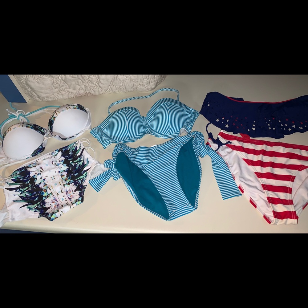 Lot of 3 Bathing suits! Size Large.